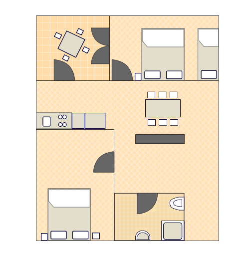 Ground-plan of the apartment - A7 - 4+1